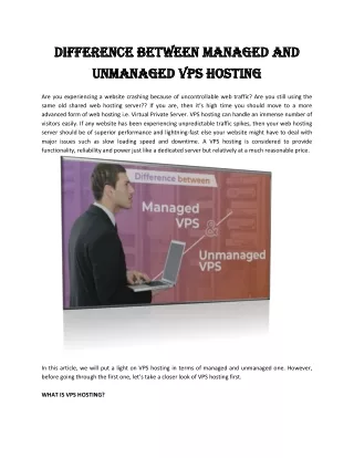 difference between managed and difference between