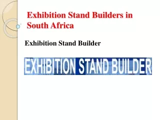 Exhibition Stand Builders in South Africa - Exhibition Stand Builder