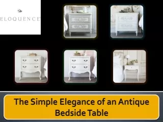 The Simple Elegance of an Antique Bedside Table