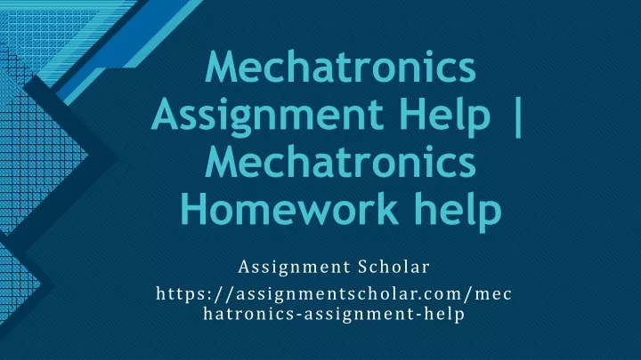 mechatronics assignment help mechatronics homework help