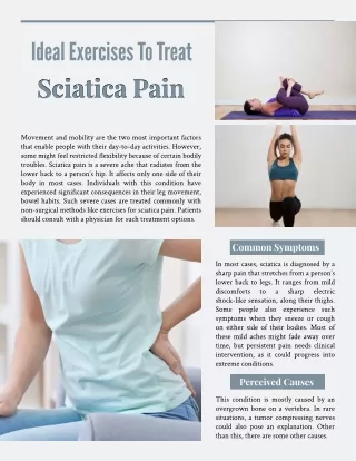Ideal Exercises To Treat Sciatica Pain