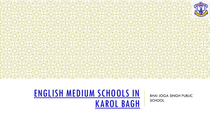 english medium schools in karol bagh