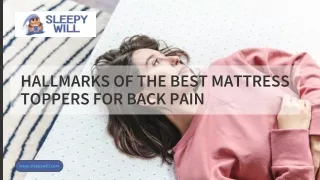 Best Mattress Topper For Lower Back Pain