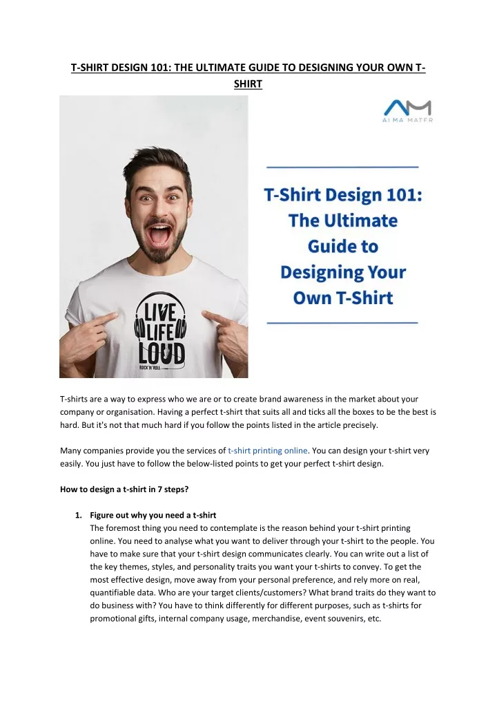 t shirt design 101 the ultimate guide