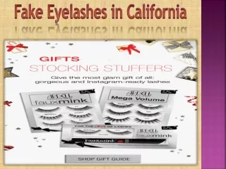 fake eyelashes in california