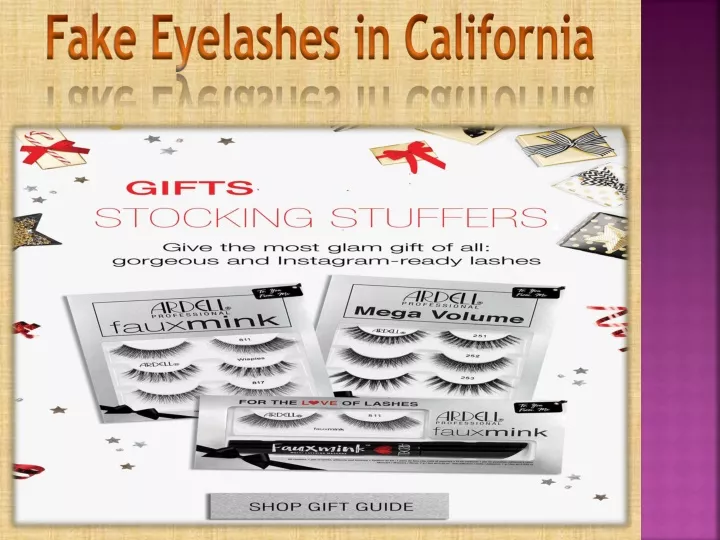 fake eyelashes in california