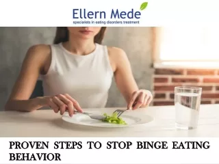 Proven Steps to Stop Binge Eating Behaviour