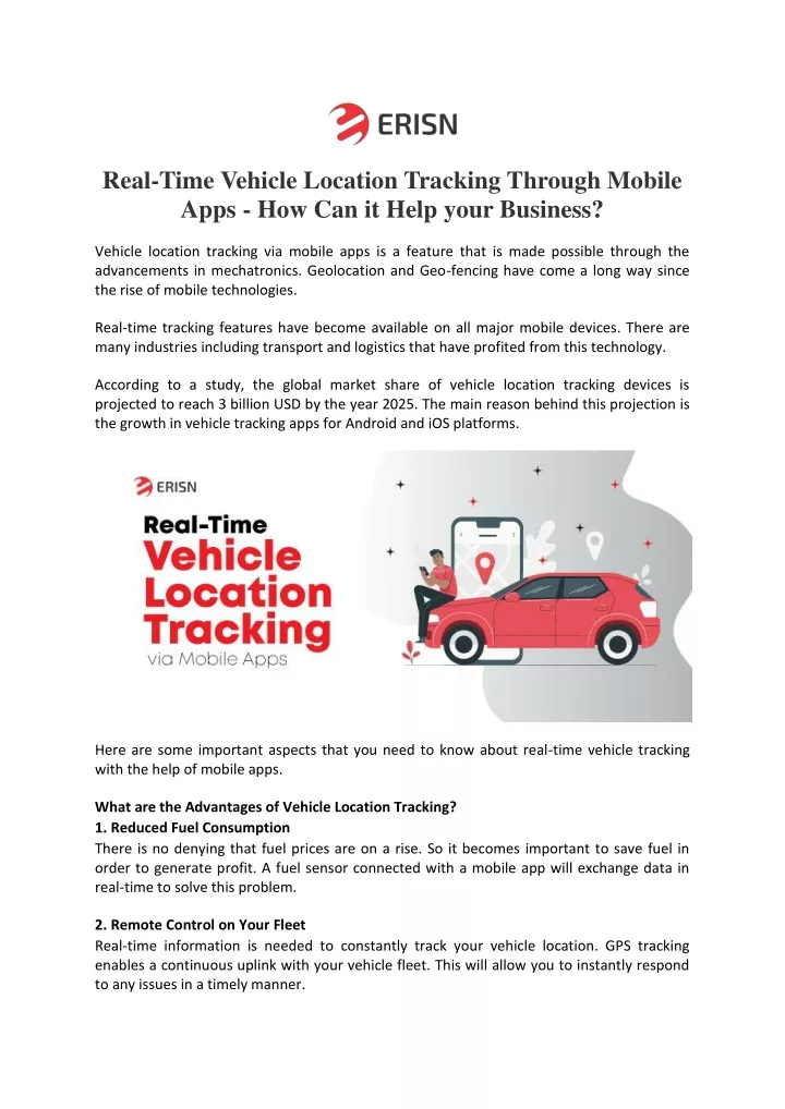 real time vehicle location tracking through
