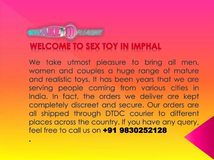 w elcome t o sex toy in imphal