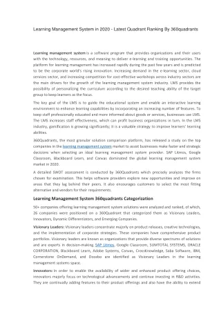 learning management system in 2020 latest