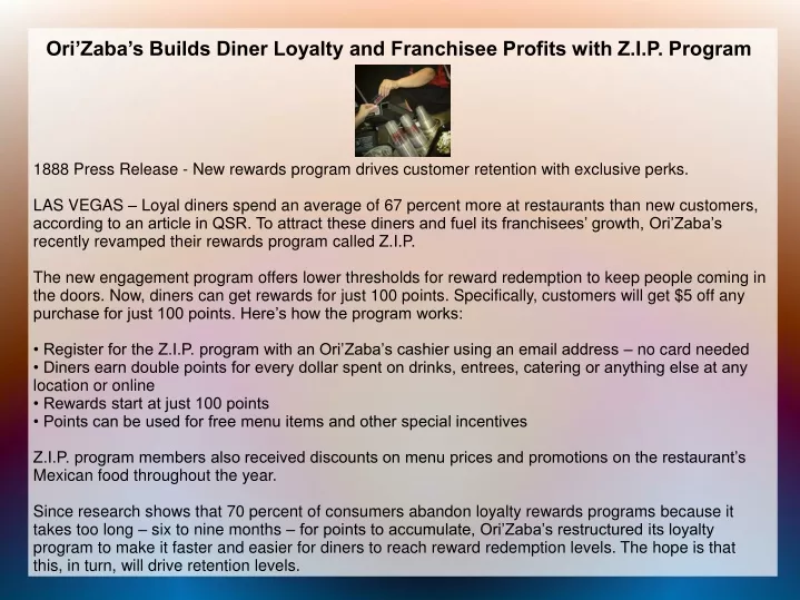 ori zaba s builds diner loyalty and franchisee