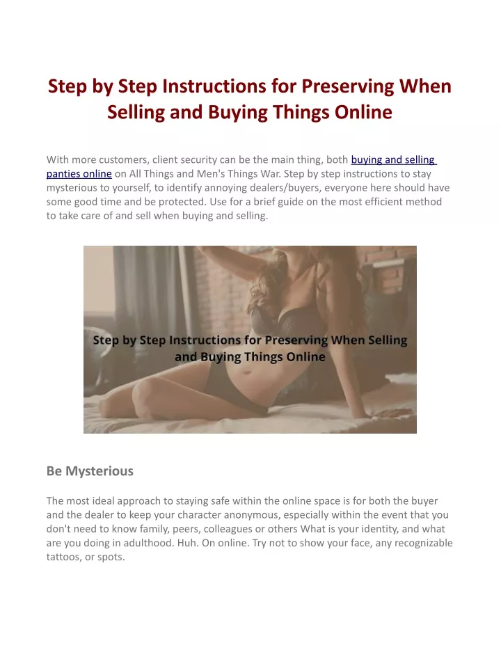 step by step instructions for preserving when