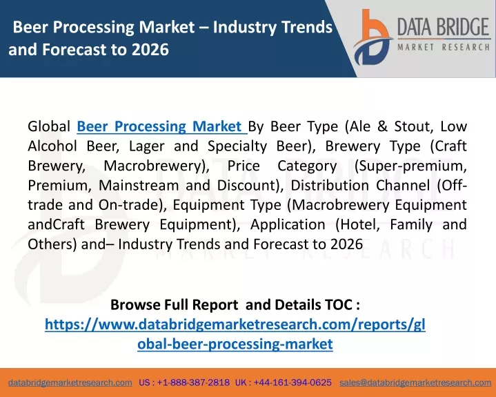 beer processing market industry trends