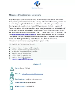 magento development company