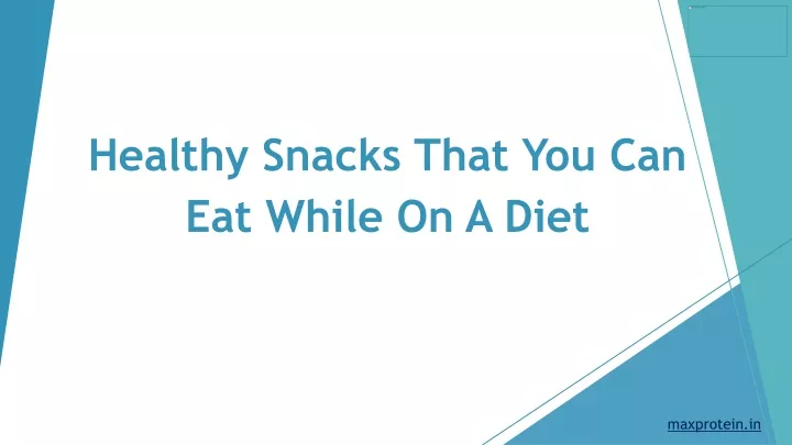 healthy snacks that you can eat while on a diet