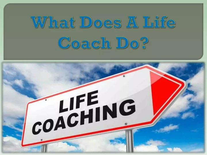 what does a life coach do