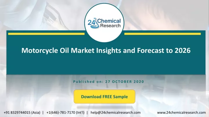 motorcycle oil market insights and forecast