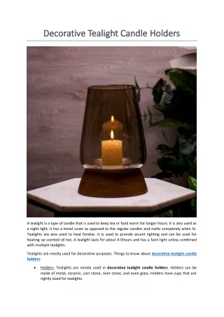 decorative tealight candle holders decorative