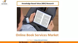 Online Book Services Market Size Worth $23.8 Billion By 2026 - KBV Research