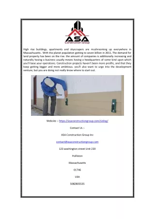 Vinyl Siding Cost Holliston MA | Asaconstructiongroup.com