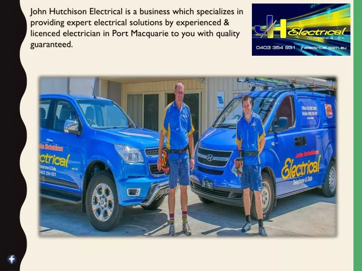 john hutchison electrical is a business which