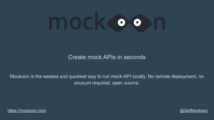 create mock apis in seconds