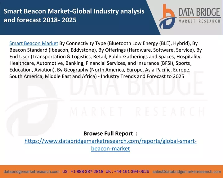 smart beacon market global industry analysis