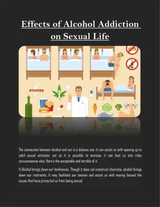 effects of alcohol addiction on sexual life