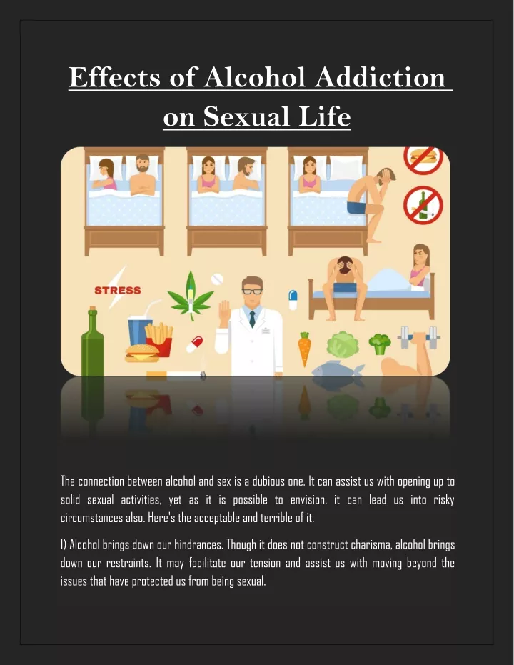 effects of alcohol addiction on sexual life