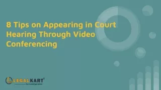 8 Tips on Appearing in Court Hearing Through Video Conferencing