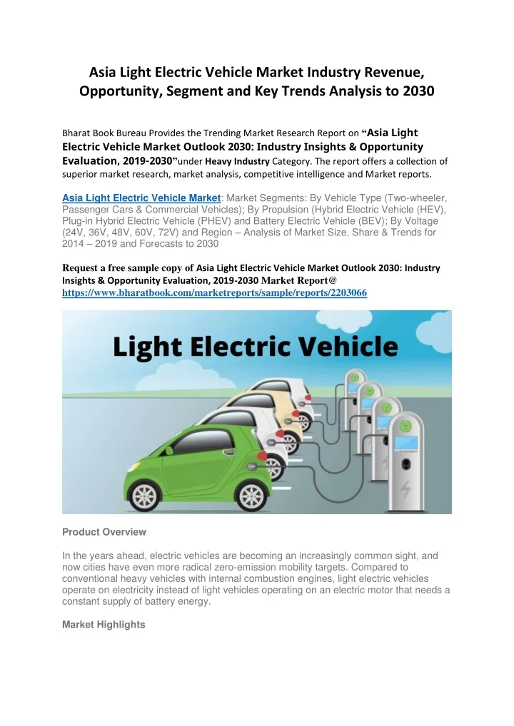 asia light electric vehicle market industry