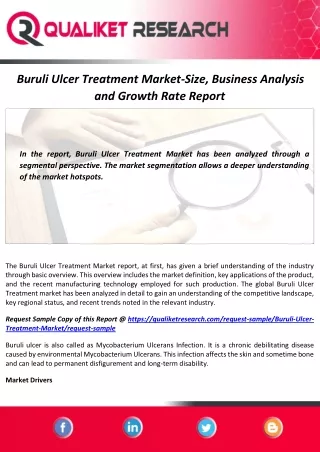 buruli ulcer treatment market size business