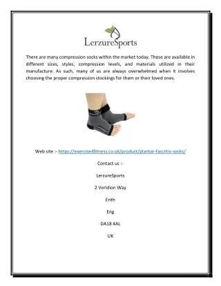 Plantar Fasciitis Socks in UK | Exercise4fitness.co.uk