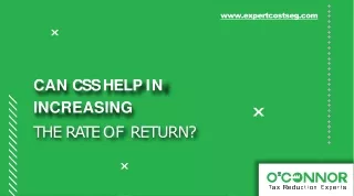 Can CSS help in increasing the rate of return?
