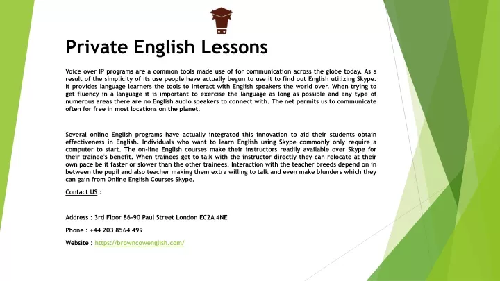 private english lessons