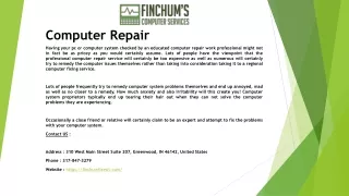 computer repair