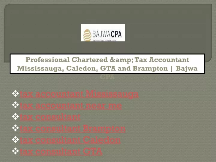 professional chartered amp tax accountant