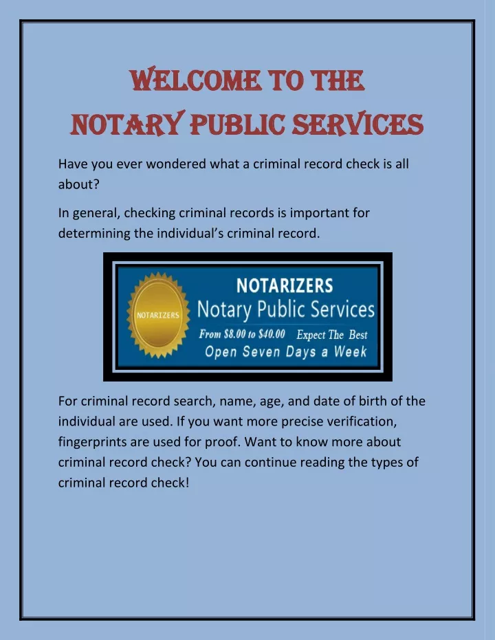 welcome to the notary public services notary