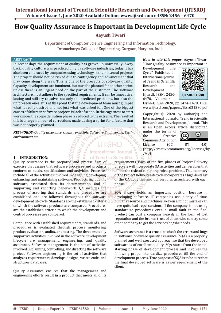 international journal of trend in scientific