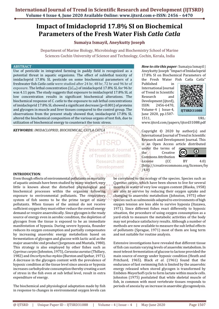 international journal of trend in scientific