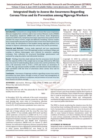 international journal of trend in scientific