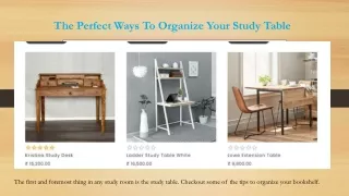 the perfect ways to organize your study table