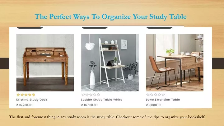 the perfect ways to organize your study table
