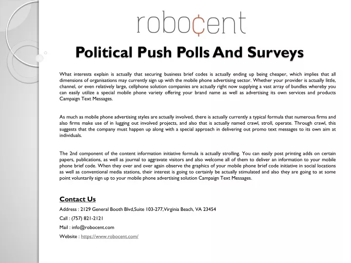 political push polls and surveys