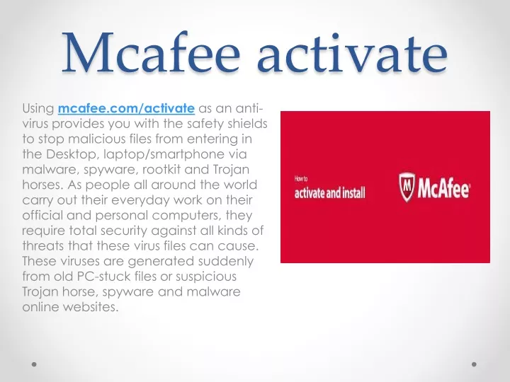 mcafee activate