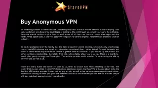 buy anonymous vpn