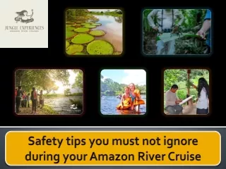 Safety tips you must not ignore during your Amazon River Cruise