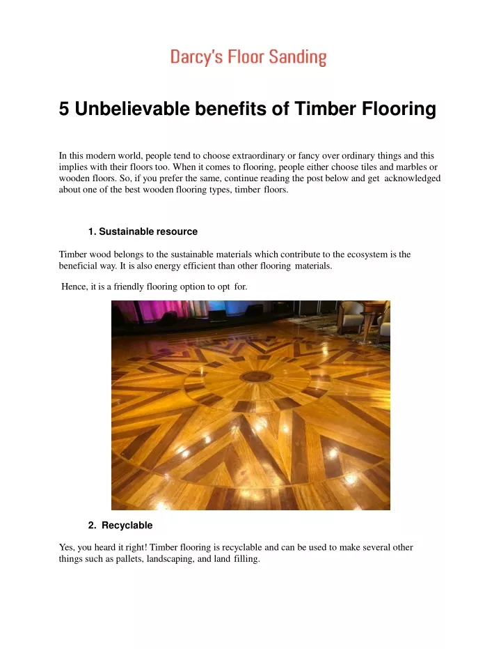 5 unbelievable benefits of timber flooring