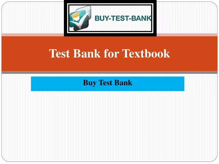 test bank for textbook