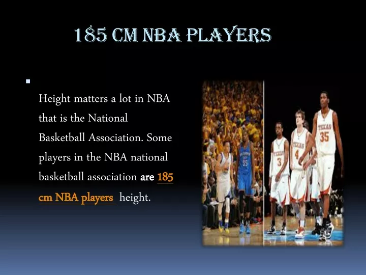 185 cm nba players